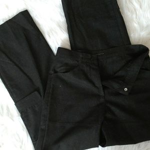 Sisley Dark Grey Wool Pants